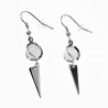 Lange Oorbellen Dames Wit Gold Plating Oorhangers met Wite Steen