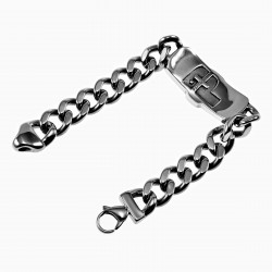 Cubanse Armband Heren - Roestvrij Stalen - Schakelarmband PAPIICHULO