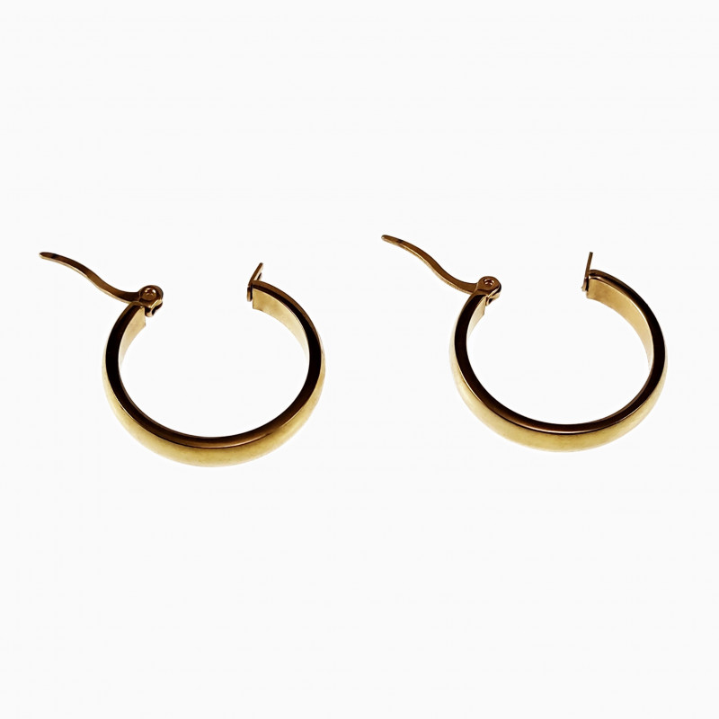 ∅24mm Oorringen Dames - RVS Verguld - Klassieke Oorbellen ∅24mm Oorringen Dames - RVS Verguld - Klassieke Oorbellen