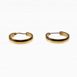 ∅24mm Oorringen Dames - RVS Verguld - Klassieke Oorbellen