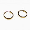 ∅24mm Oorringen Dames - RVS Verguld - Klassieke Oorbellen