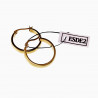∅24mm Oorringen Dames - RVS Verguld - Klassieke Oorbellen