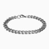 22cm x 8mm Cubaanse Armband Unisex - Roestvrij Stalen - Schakelarmband