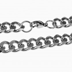 22cm x 8mm Cubaanse Armband Unisex - Roestvrij Stalen - Schakelarmband