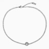 Levensboom Ketting Dames Stalen Tree Of Life Necklace Choker Zirkonia