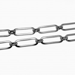 Levensboom Ketting met Zirkonen Stalen Paperclip Ketting Dames