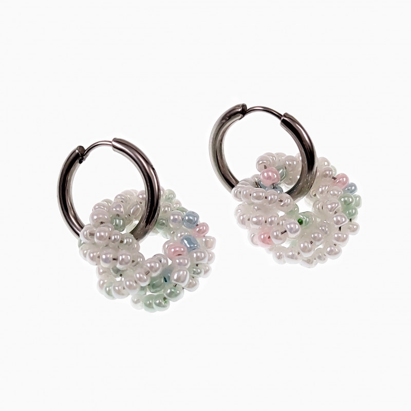 ∅20mm Oorringen Dames - Roestvrij staal - Kristallen - Oorbellen met Ronde Hanger