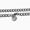 Witte Kralen Ketting Heren RVS Cubaanse Schakelketting met Agaatstenen