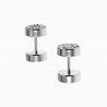 Oorbellen Studs Unisex RVS Schroefoorbellen Kristallen Fake Tunnels