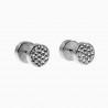 Oorbellen Studs Unisex RVS Schroefoorbellen Kristallen Fake Tunnels