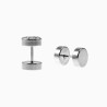 Oorbellen Studs Unisex RVS Schroefoorbellen Kristallen Fake Tunnels