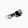 60cm x 3,5mm Jasseron-Ketting Bokshanger Unisex - Verguld Roestvrij Staal - Ketting met Bokshandschoen Hanger - Dames - Heren