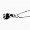 60cm x 3,5mm Jasseron-Ketting Bokshanger Unisex - Verguld Roestvrij Staal - Ketting met Bokshandschoen Hanger - Dames - Heren