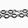 Ronde Schakelsarmband - Zwart Keramiek - Titanium Staal - Armband Dames