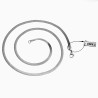 60cm x 4mm Platte Slangenketting - Roestvrij Stalen - Ketting Dames - Heren