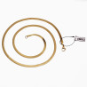 60cm x 4mm Platte Slangenketting - Verguld Roestvrij Stalen - Ketting Dames - Heren
