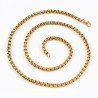 70cm x 4mm Jasseron Schakelketting Unisex Verguld Roestvrij Stalen