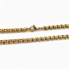 70cm x 4mm Jasseron Schakelketting Unisex Verguld Roestvrij Stalen