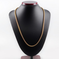 70cm x 4mm Jasseron Schakelketting Unisex Verguld Roestvrij Stalen