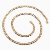 55cm x 5mm Cubaanse Ketting Unisex - Stalen Goud Kleur Schakelketting