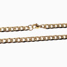 55cm x 5mm Cubaanse Ketting Unisex - Stalen Goud Kleur Schakelketting