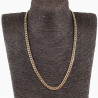 55cm x 5mm Cubaanse Ketting Unisex - Stalen Goud Kleur Schakelketting