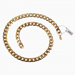 60cm x11mm Cubaanse Ketting Heren Roestvrij Stalen Goud Kleur