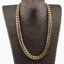 60cm x11mm Cubaanse Ketting Heren Roestvrij Stalen Goud Kleur