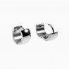 ∅13mm Brede Oorringen Dames - Heren Gepolijst Stalen Oorbellen Unisex
