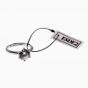 Solitaire Ring Dames - S925 Zilver Gerhodineerd - Een maat - Verstelbaar Ring - Ring met Zirkonia
