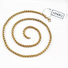 60cm x 2mm Jaseron-Schakelketting + Schorpioen Hanger Dames - Heren - Verguld Stalen - Sterrenbeeld