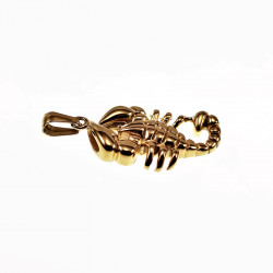 60cm x 2mm Jaseron-Schakelketting + Schorpioen Hanger Dames - Heren - Verguld Stalen - Sterrenbeeld