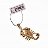 60cm x 2mm Jaseron-Schakelketting + Schorpioen Hanger Dames - Heren - Verguld Stalen - Sterrenbeeld