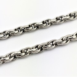 21cm x 5mm RVS Gevlochten Armband