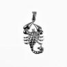 60cm x 2mm Jaseron-Schakelketting + Schorpioen Hanger Dames - Heren - Stalen Zilverkleur - Sterrenbeeld