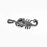 60cm x 2mm Jaseron-Schakelketting + Schorpioen Hanger Dames - Heren - Stalen Zilverkleur - Sterrenbeeld