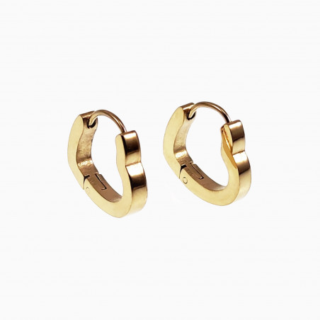 ∅18mm Oorringen Dames - Verguld Stalen - Hartvormige Oorbellen