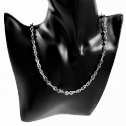 Halsketting Dames Oneindigheids Ketting Stalen Infinity Schakelketting