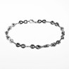 22cm x 6mm Infinity Armband Dames Stalen Oneindigheids Schakelarmband