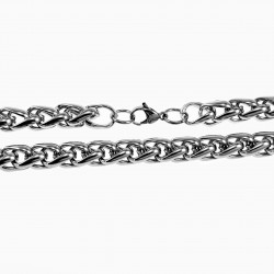 60cm 10mm Visgraat Ketting Heren Roestvrij Staal Dikke Schakelketting