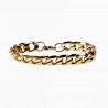 20cm x11mm Cubaanse Armband Heren - Roestvrij Stalen Goud Kleur