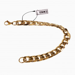 20cm x11mm Cubaanse Armband Heren - Roestvrij Stalen Goud Kleur