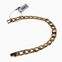 Cubaanse Armband Heren - Verguld Roestvrij Stalen - Schakelketting