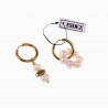 Oorringen met Zoetwaterparels Hanger - Wit - Creme - Verguld RVS Dames
