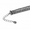 Driedubbele Armband met Zirkonia Dames - Roestvrij Staal - Verstelbaar