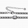 Cubaanse ketting met Witte Parel Dames 14k Wit Goud Plated RVS