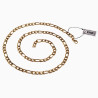 60cm 6mm Figaro Ketting Unisex Verguld Roestvrij Staal Schakelketting
