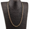 60cm 6mm Figaro Ketting Unisex Verguld Roestvrij Staal Schakelketting