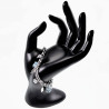 Armband Dames - T-Sluiting - RVS - Ronde Schakelarmband met Hangers
