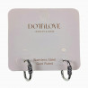 Kleine U-vormige Oorringen Dames - 14K Wit Gold Plated RVS Dottilove